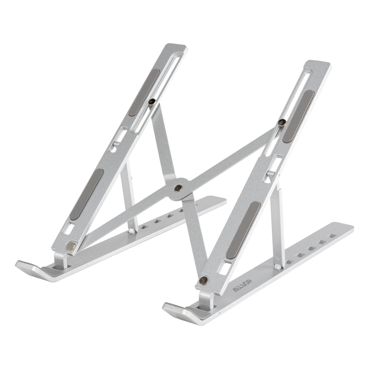 Foldable aluminum laptop stand