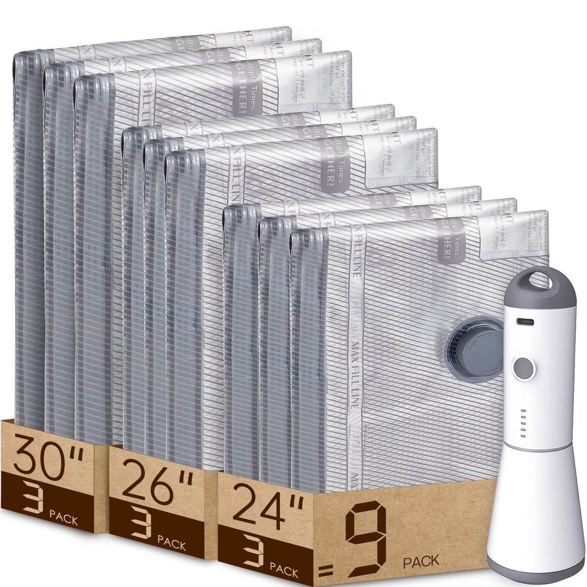 Vacuum Storage Bags with Pump