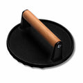 Cast-iron smash burger press