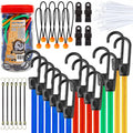 Bungee Cord Assortment with Jar