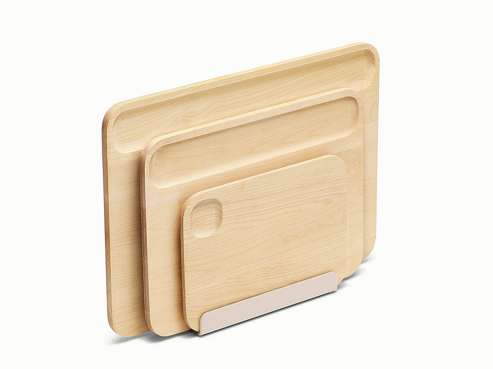Bamboo Cutting Board Set with Stand