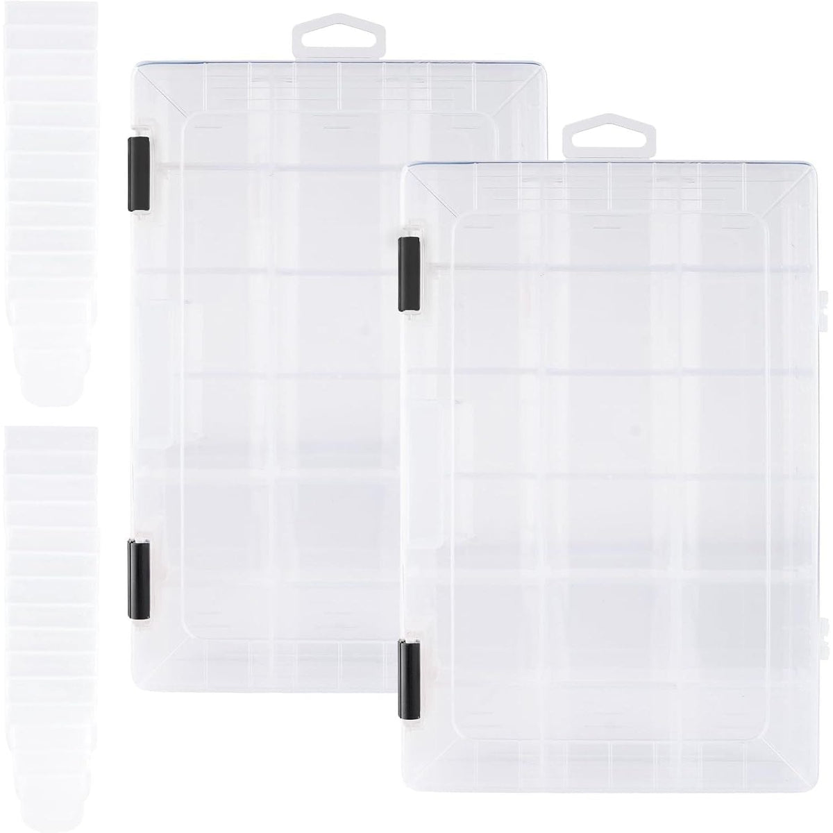 Clear Tackle Box with Dividers