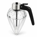 Glass honey and syrup dispenser