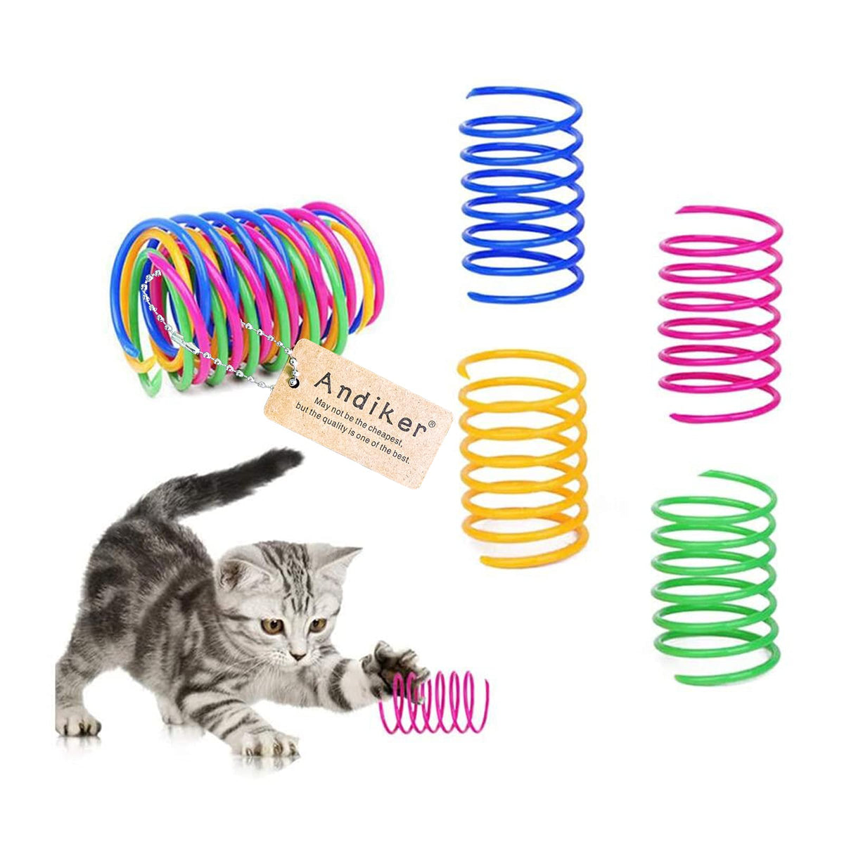 Cat Coil Spring Toys 12pk