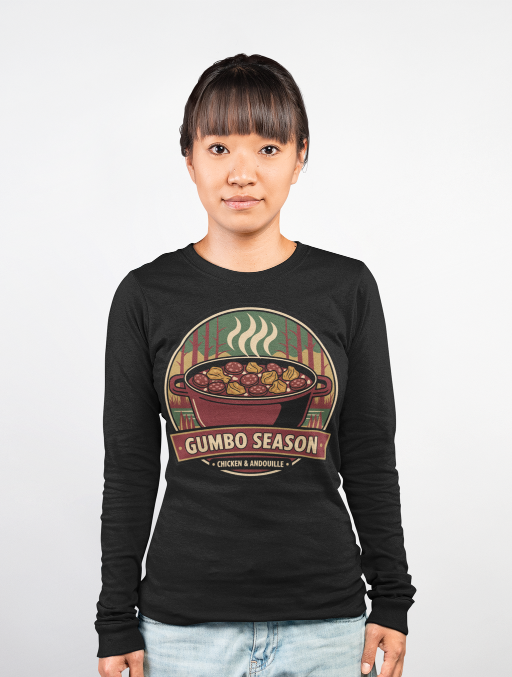 On-model Placeit — placeit_11_gumbo_season_ls_black_onmodel_01_23345_HIGH