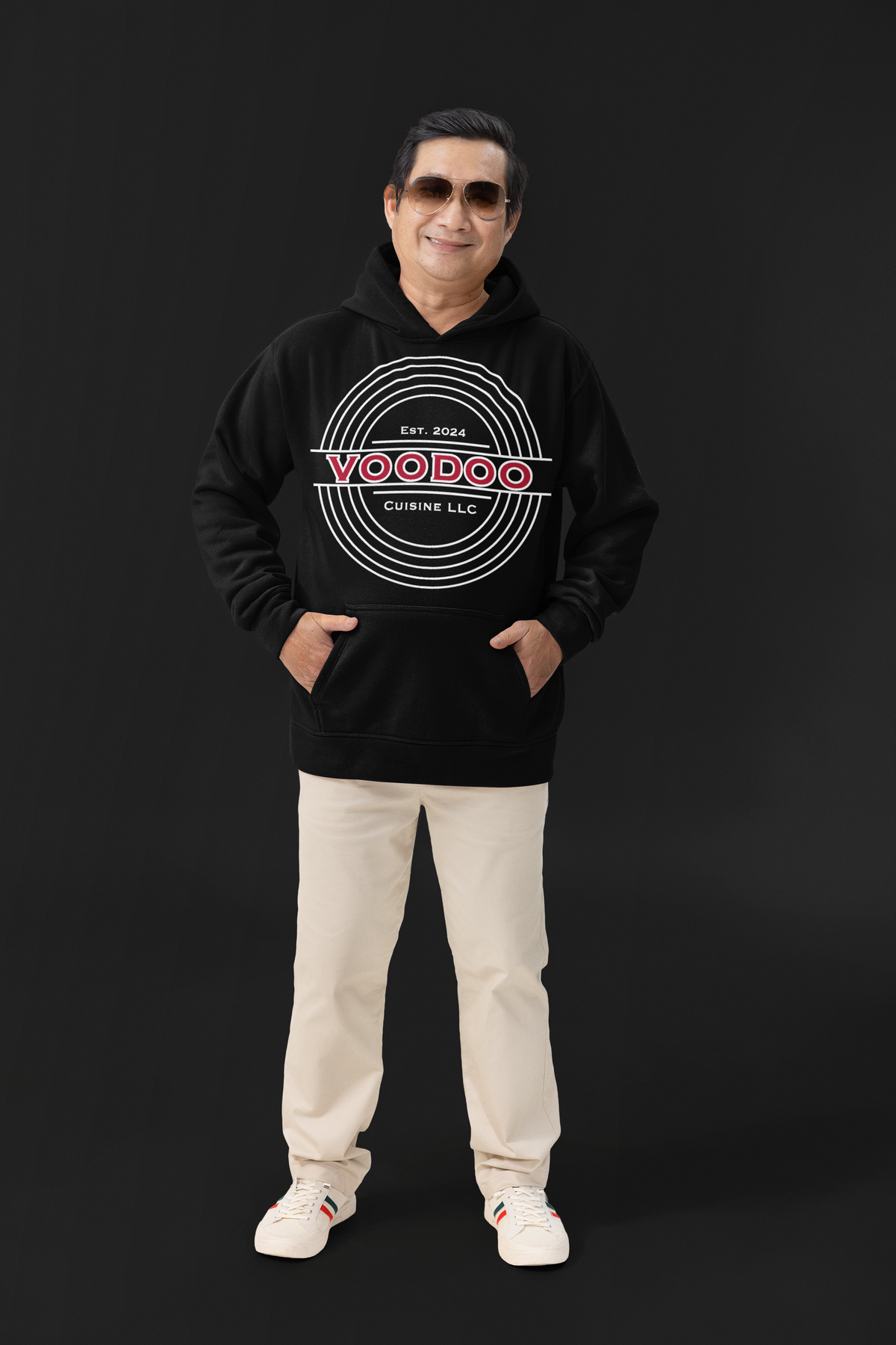 Everyday Seal hoodie black on-model front