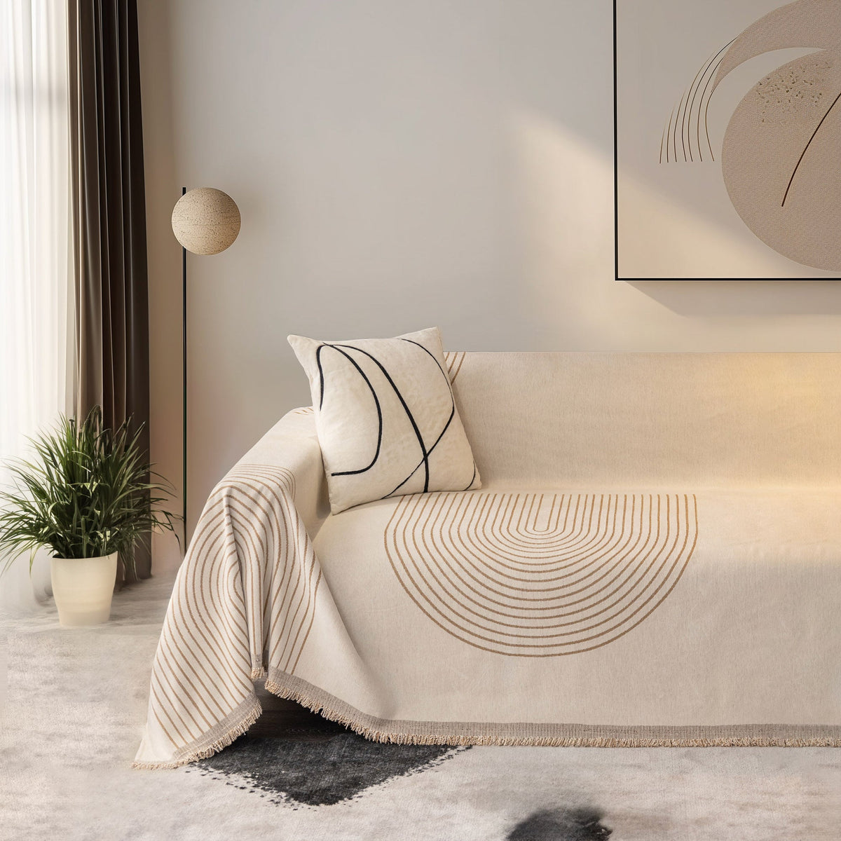Reversible washable couch cover