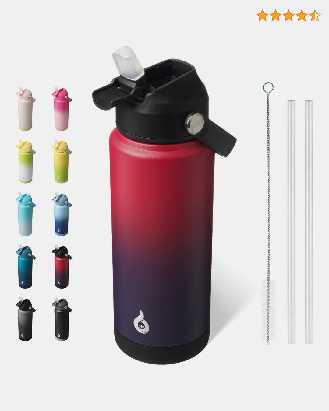 24oz Insulated Straw and Spout Bottle