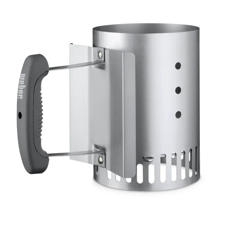 Compact charcoal chimney starter